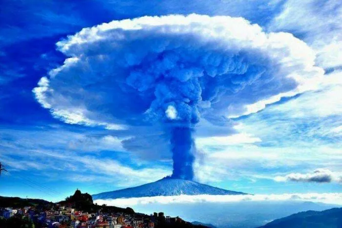 Etna Volcano Eruptions In Sicily