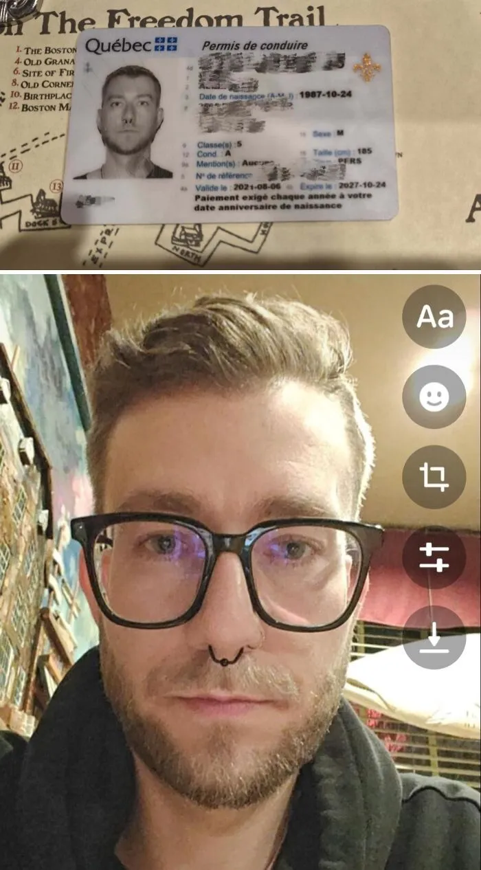 Me rechazaron en un bar de Boston por tener una identificación canadiense. Tengo 37 años.