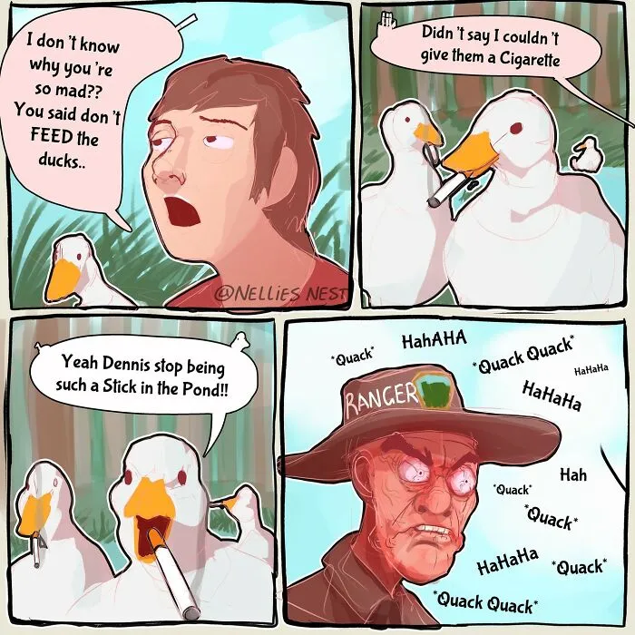 If You’re Feeling Weird, You Might Like These 50 Surreal Comics By ‘Nellie’s Nest’