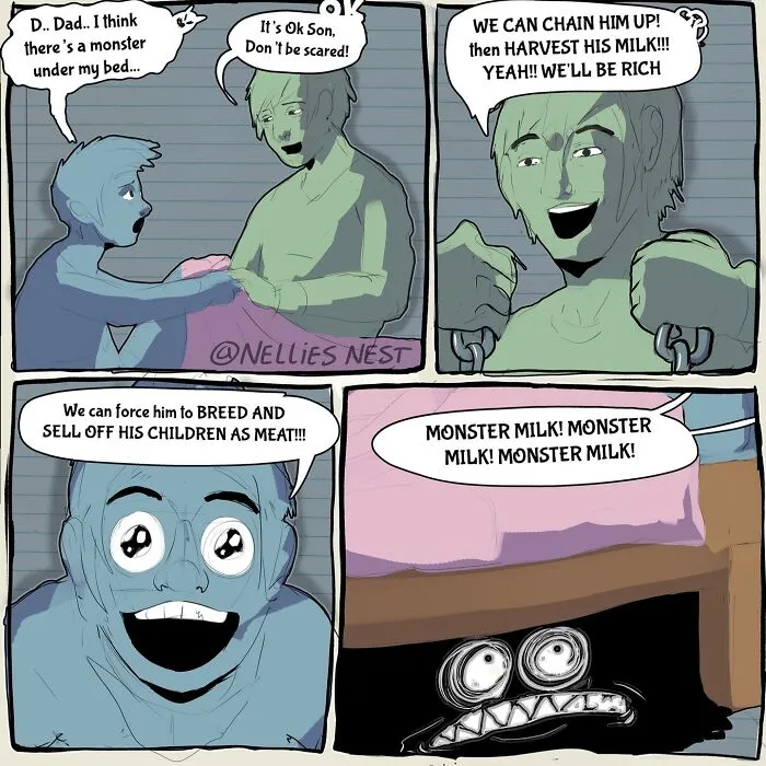 If You’re Feeling Weird, You Might Like These 50 Surreal Comics By ‘Nellie’s Nest’