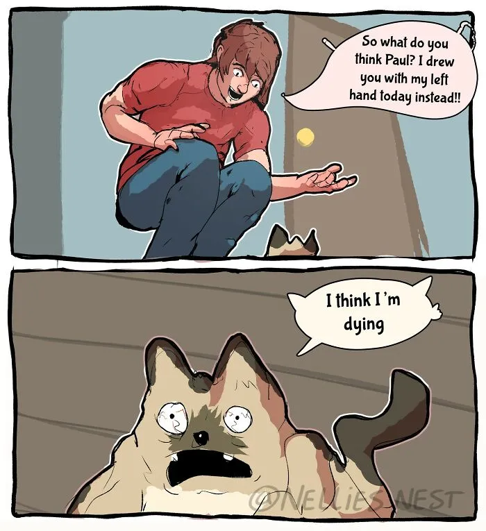 If You’re Feeling Weird, You Might Like These 50 Surreal Comics By ‘Nellie’s Nest’