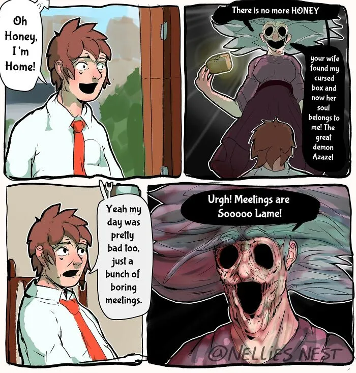 If You’re Feeling Weird, You Might Like These 50 Surreal Comics By ‘Nellie’s Nest’
