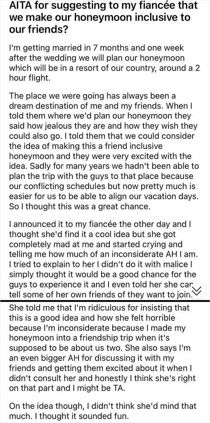 What A Guy! He’s Going To Let His New Bride Tag Along For A Guy’s Weekend Away - She’s So Lucky  