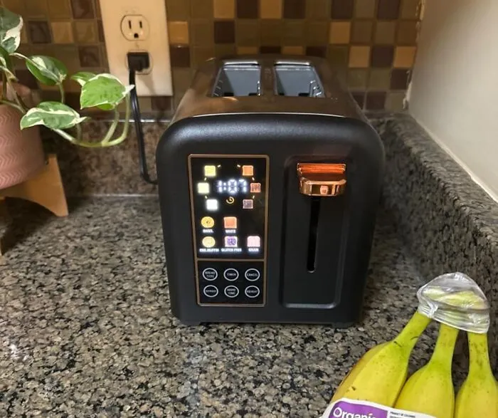You Can Now Give Your Toast Very Specific Instructions Via A Sleek Screen Instead Of Gambling With A Crusty Old Dial On A <a Style="Display:inline;" Href="Https://Www.amazon.com/Seedeem-Stainless-Selection-Functions-Removable/Dp/B09hmvk6xt?ie=utf8&th=1&linkcode=ll1&tag=bpferret-20&linkid=5b9f89b8bffa18e39784e47415cfd604&language=en_us&ref_=as_li_ss_tl" Target="_blank">  <span Style="Font: Inherit; Color: #d74b1f;"> Touch Control Toaster </Span>