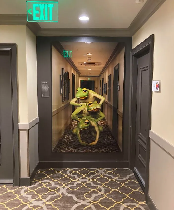 El final del pasillo en este hotel