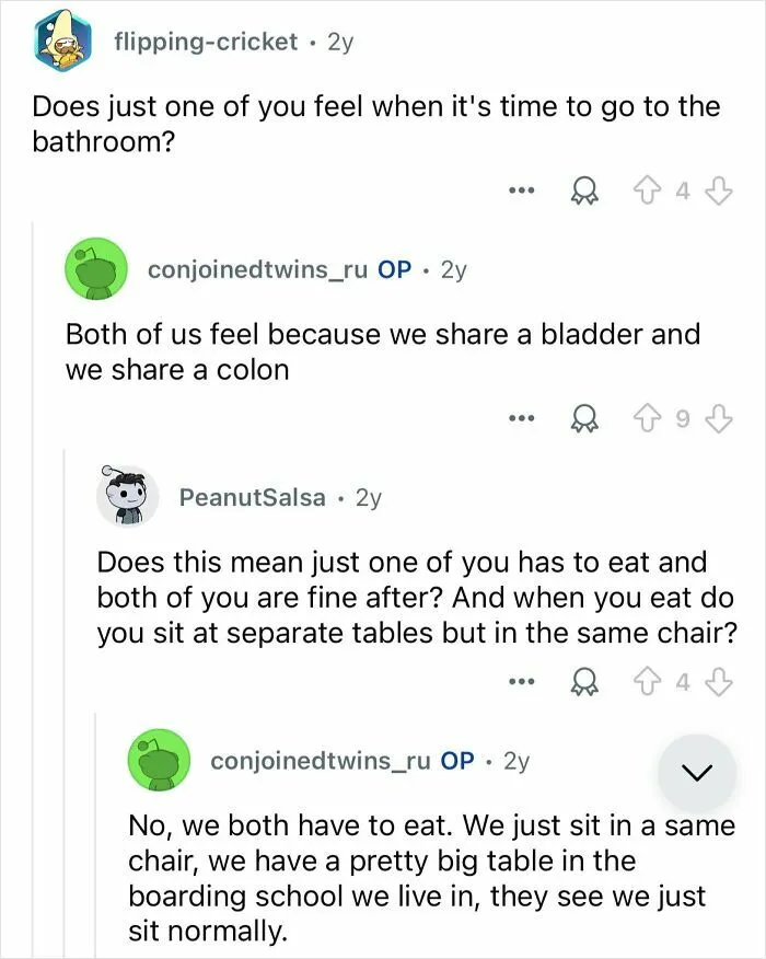 Conjoined Twins Answer 24 People’s Most Interesting And Burning Questions