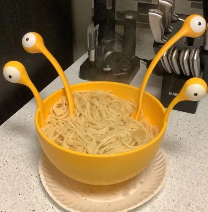 The Flying Spaghetti Monster Can Now Make A Holy Appearance In Your Kitchen In The Form Of A <a Style="Display:inline;" Href="Https://Www.amazon.com/Pasta-Monsters-Pasta-Servers-Ototo/Dp/B084pbwn5k?ie=utf8&th=1&linkcode=ll1&tag=artandesignews-20&linkid=6d62d7c7322301ec151d5dc96fd5ec08&language=en_us&ref_=as_li_ss_tl" Target="_blank">  <span Style="Font: Inherit; Color: #d74b1f;"> Pasta Monster </Span>