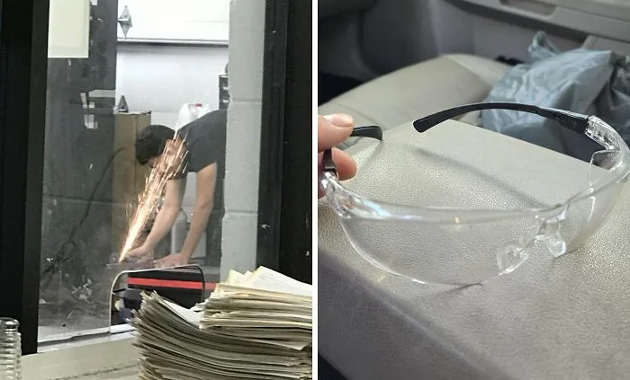 Instead Of Trying The Ye Ol' Safety Squint Method, Use Some Proper <span Style="Font:inherit;color:#d74b1f;"> Safety Glasses  </Span> 