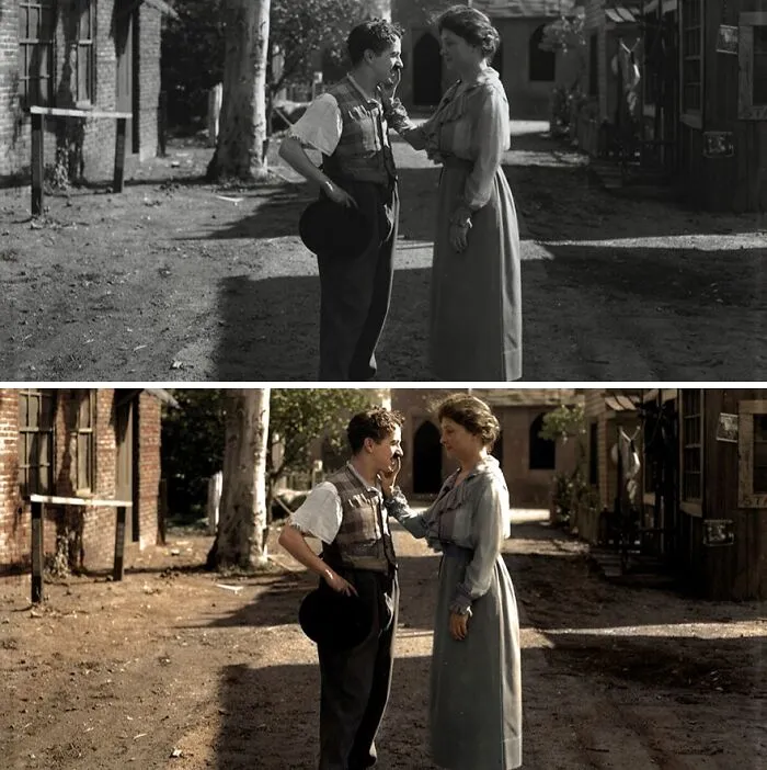 Helen Keller Meeting Charlie Chaplin, 1919