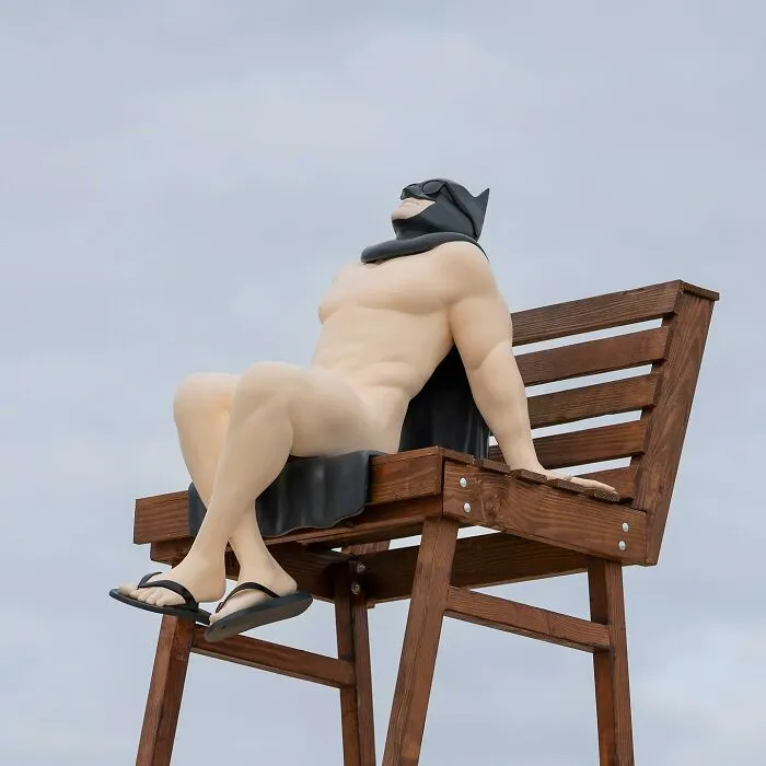 Sunbathman, Nudist Beach, Zandvoort