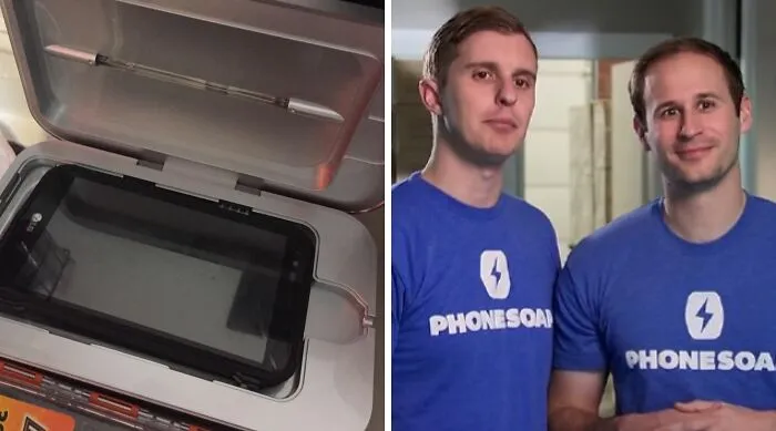 The Item You Absolutely Take Into The Bathroom With You Deserves Its Own Futuristic Light Bath, Which Is What The <span Style="Font: Inherit; Color: #d74b1f;"> Phonesoap</Span> Is For