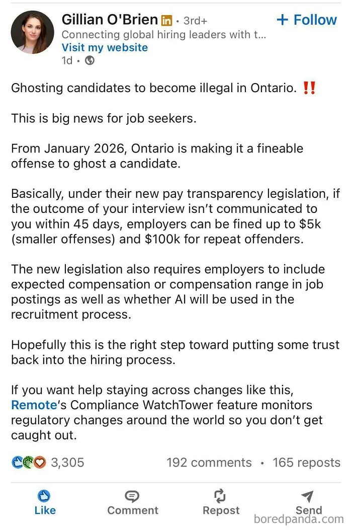 Found This Post On Linkedin. Ontario Is Absolutely Doing The Right Thing. 💯 🇨🇦