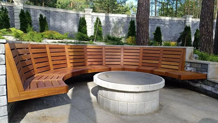 Fireplace Bench I Did Today