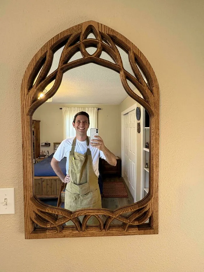 I Made A Mirror Frame Inspired By Lord Of The Rings