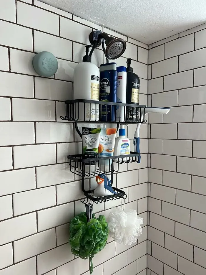 You Can Stop Playing That Heart-Stopping Game Of Bottle Avalanche Every Morning With A <a Style="Display:inline;" Href="Https://Www.amazon.com/Yasonic-Shower-Aluminum-Hanging-Sponge/Dp/B0c2y48pjj?ie=utf8&th=1&linkcode=ll1&tag=bprabbit-20&linkid=12492a11a65aa5c9829392bc3f3aa0e7&language=en_us&ref_=as_li_ss_tl" Target="_blank"> <span Style="Font: Inherit; Color: #d74b1f;"> 3-Tier Shower Organiser</Span>