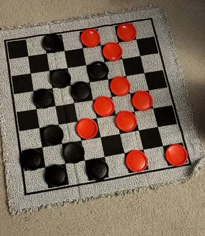 Shouting "King Me" Just Hits Different When You're Playing On A <a Style="Display:inline;" Href="Https://Www.amazon.com/Joyin-Vintage-Checkers-Reversible-Activity/Dp/B094xqd7q3?ie=utf8&linkcode=ll1&tag=bpcrab-20&linkid=e8ca5d95be0d12b232e95d6a49398921&language=en_us&ref_=as_li_ss_tl" Target="_blank">    <span Style="Font: Inherit; Color: #d74b1f;"> Giant Checkers Blanket And Playing Pieces</Span>