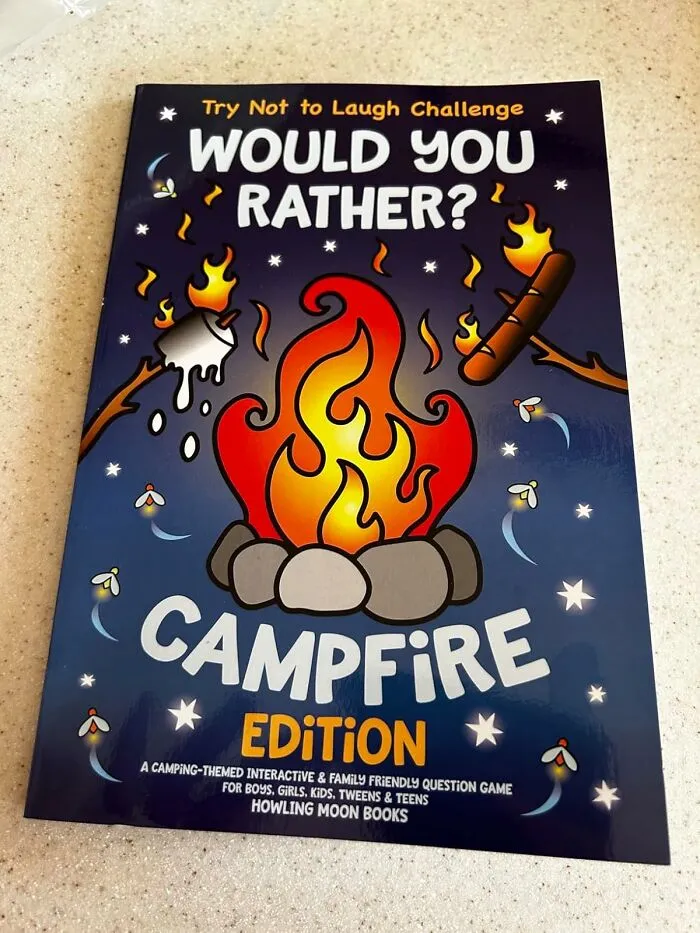 The Only Thing More Entertaining Than A Ghost Story Is Finding Out Who Would Rather Have Spaghetti For Hair Thanks To A <a Style="Display:inline;" Href="Https://Www.amazon.com/Laugh-Challenge-Would-Rather-Campfire/Dp/1643400932?ie=utf8&linkcode=ll1&tag=bprooster-20&linkid=dc210590b0fbe29928aa21b381cf4ce1&language=en_us&ref_=as_li_ss_tl" Target="_blank">  <span Style="Font: Inherit; Color: #d74b1f;"> Would You Rather? Campfire Edition </Span>
