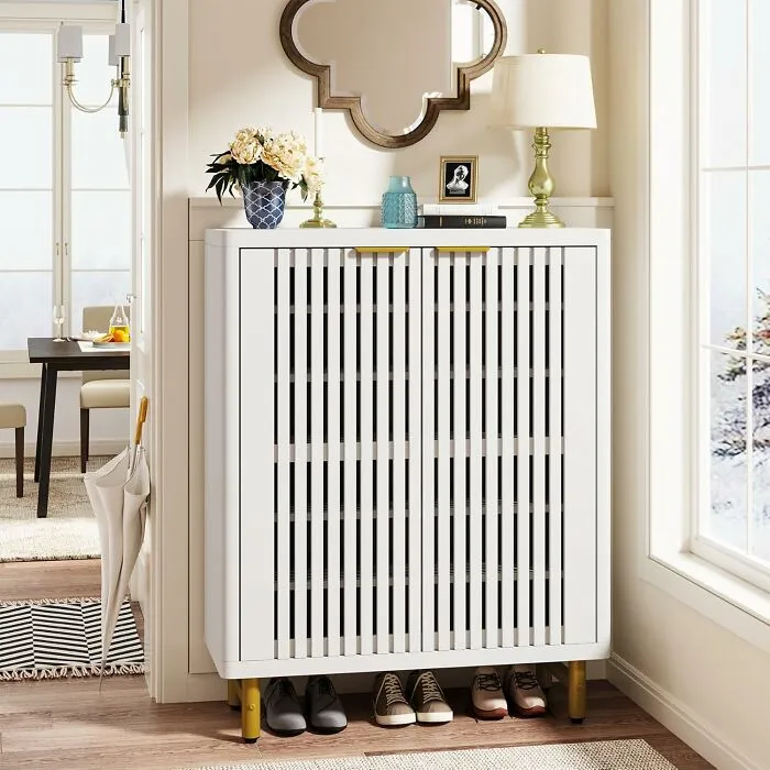 Your Shoe Collection Deserves Its Own Stylish High-Rise, Which Is Exactly What A <a Style="Display:inline;" Href="Https://Www.amazon.com/Dp/B0dwmgjbhw?th=1&linkcode=ll1&tag=bprabbit-20&linkid=d1928352f51151a235bb5e3e695b35e0&language=en_us&ref_=as_li_ss_tl" Target="_blank"> <span Style="Font: Inherit; Color: #d74b1f;"> Chic 6-Tier Shoe Cabinet </Span> Provides