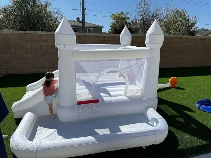The Only Appropriate Response To The Question "How's Adulting Going?" Is To Silently Gesture Towards The <a Style="Display:inline;" Href="Https://Www.amazon.com/Toiyjofe-Inflatable-Bouncer-Birthday-Backyard/Dp/B0ds9q62gq?ie=utf8&linkcode=ll1&tag=bpraccoon-20&linkid=2ca116c0ee0d460910f2398501bd1bc0&language=en_us&ref_=as_li_ss_tl" Target="_blank">  <span Style="Font: Inherit; Color: #d74b1f;"> Full Sized Castle Bouncy House </Span> In Your Yard