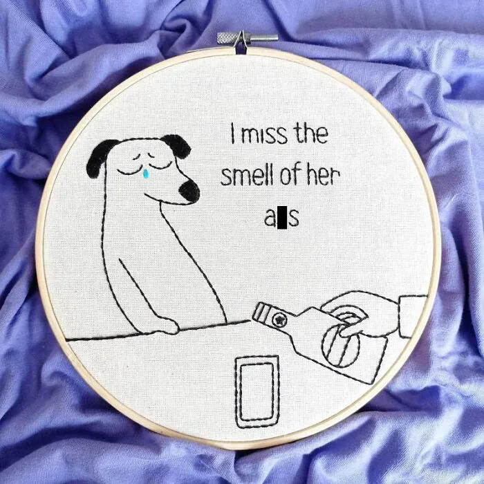 We Hand-Embroidered Animals With A Mix Of Cute And Bold Vibes, And Here's 20 Of Our Best Creations