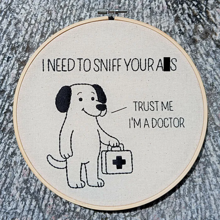 We Hand-Embroidered Animals With A Mix Of Cute And Bold Vibes, And Here's 20 Of Our Best Creations