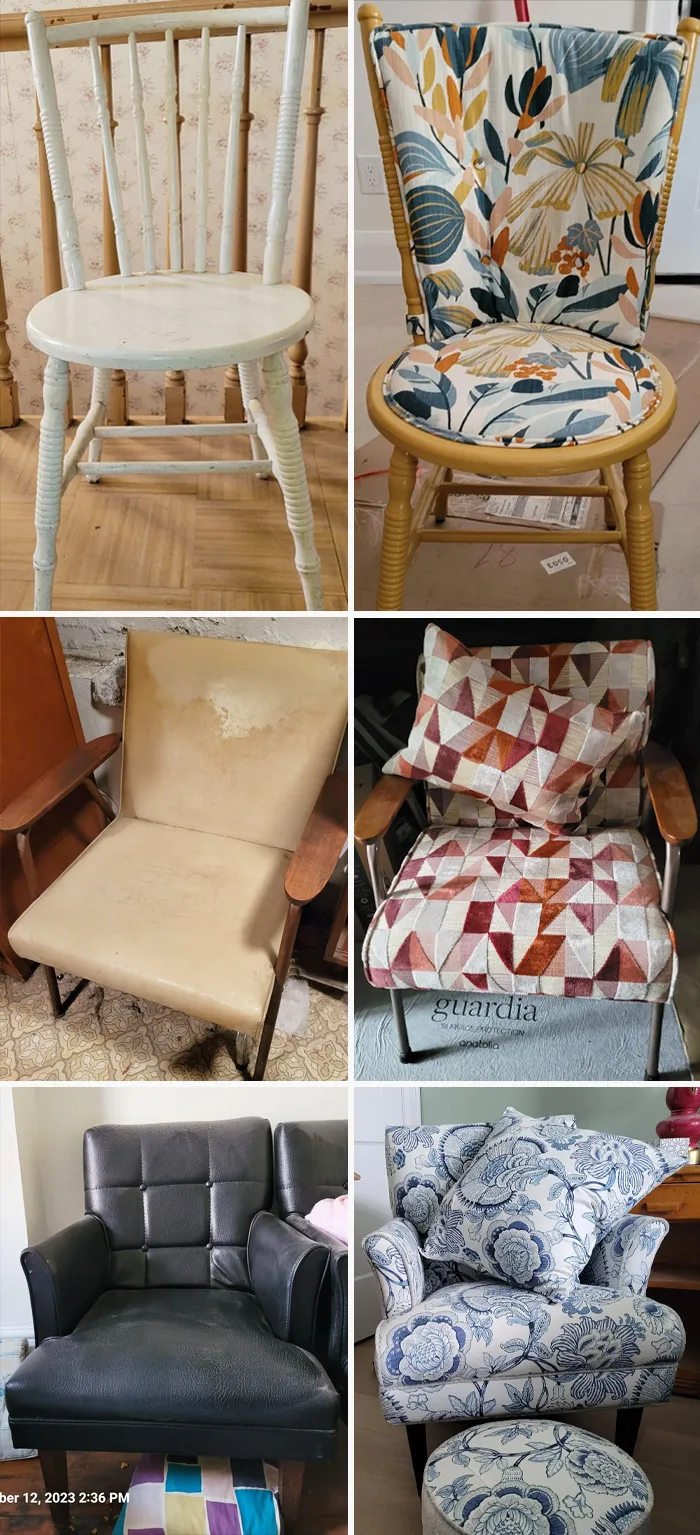 I Saved And Reupholstered My Chairs. Results Are Better Than Expected