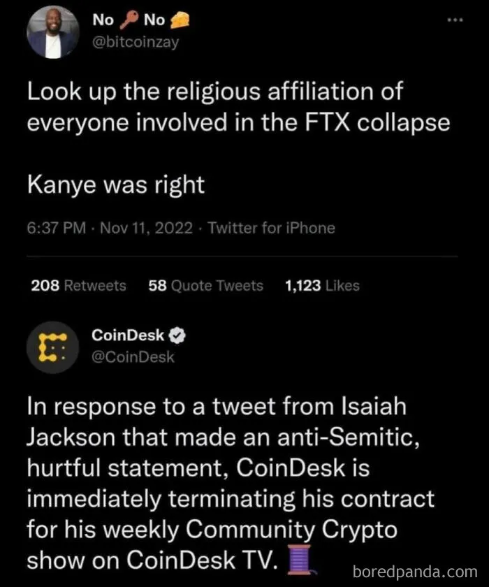 Popular Crypto Journalist Fired From His Contract With Coindesk For Anti-Semetic Tweet