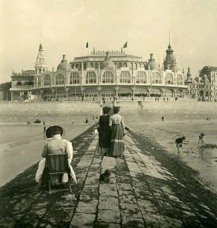 The Casino Kursaal Or Also Known As The Kursaal Pleasure Palace, Ostende.  Built 1875, Destroyed During World War 2