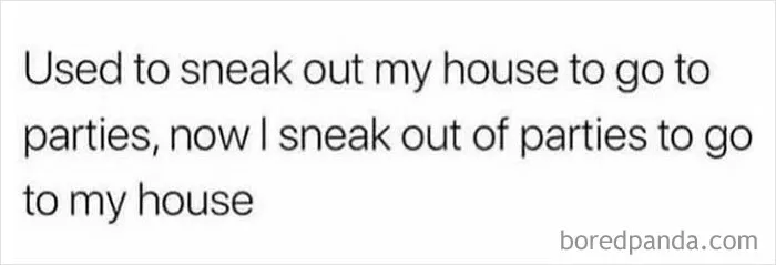 Text meme illustrating humor about Hispanic life, comparing sneaking out to parties versus sneaking out of parties.