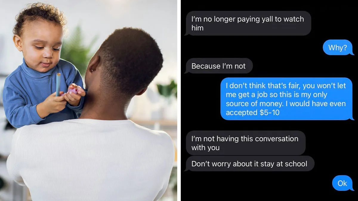 Mom Pulls Son Out Of School To Have Him Babysit His Little Brother, Family Drama Ensues Over Text