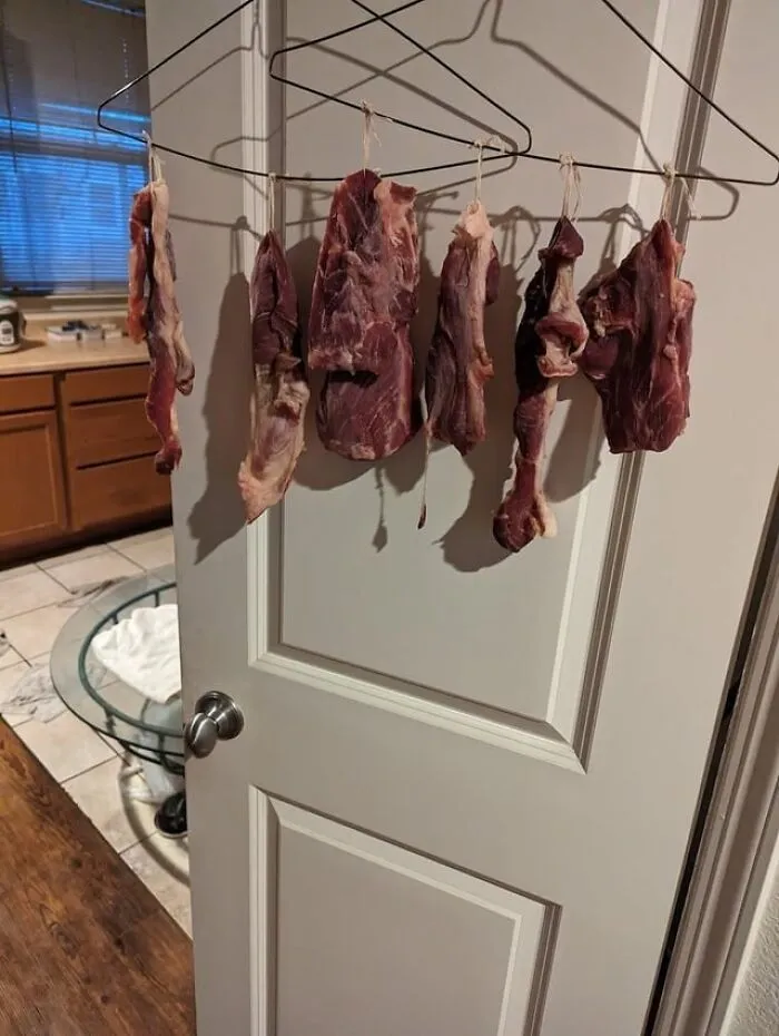 "The way my roommates make beef jerky/dehydrated beef" -<span Style="Font:inherit;color:#808080"> Ronin__Ronan</Span>