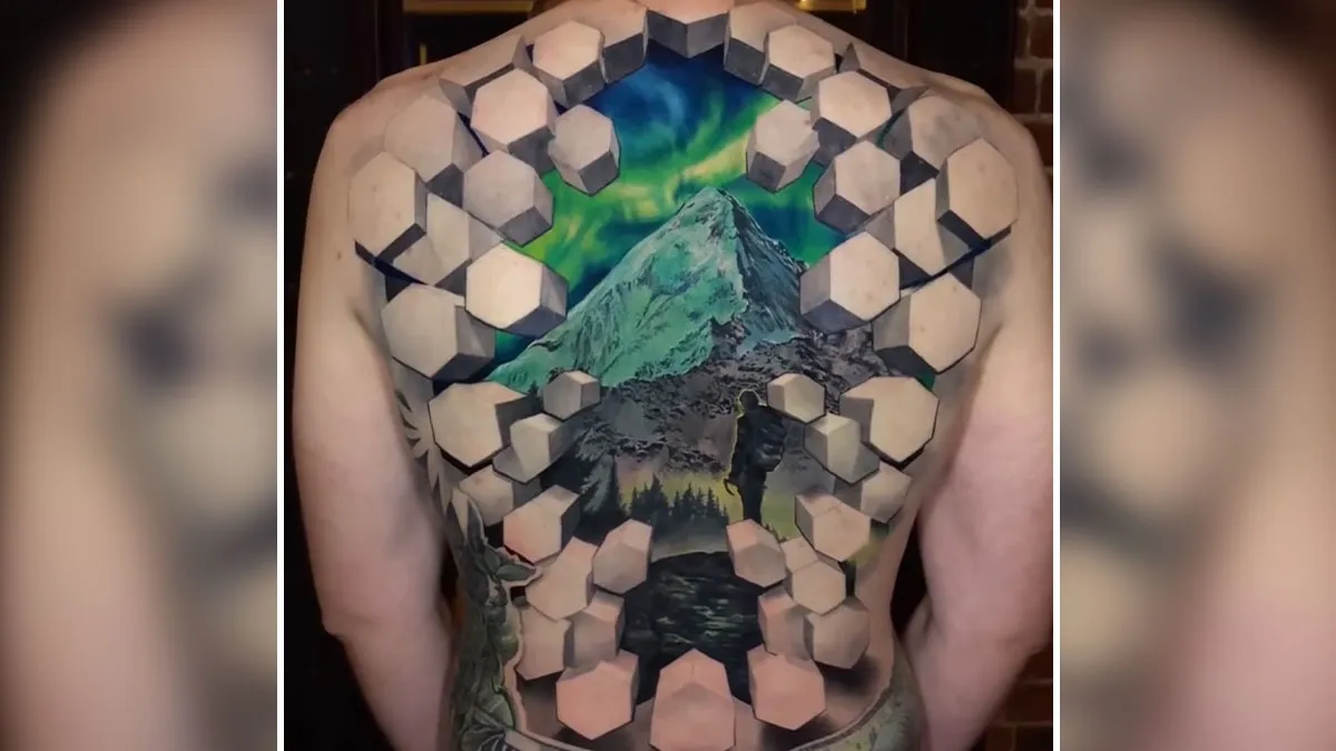 37 Surreal Tattoos That Turn Skin Into Optical Illusions (New Pics)
