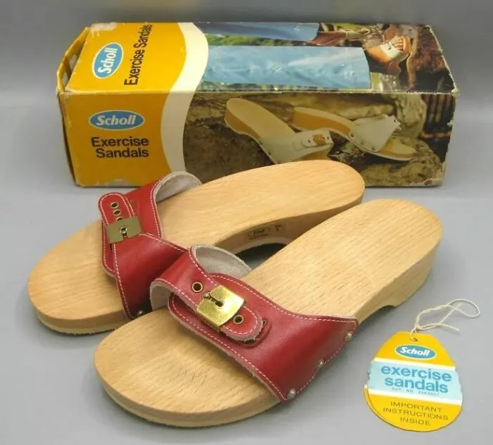 Scholl Exercise Sandals. They Always Hurt My Feet But I Know A Lot Of Ladies Loved Them