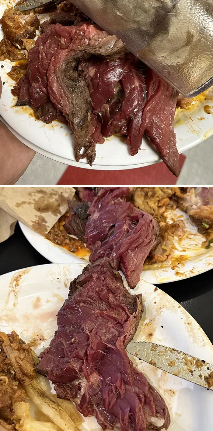 Close-up of poorly prepared school cafeteria food on plates, highlighting quality issues in school meals and dining.
