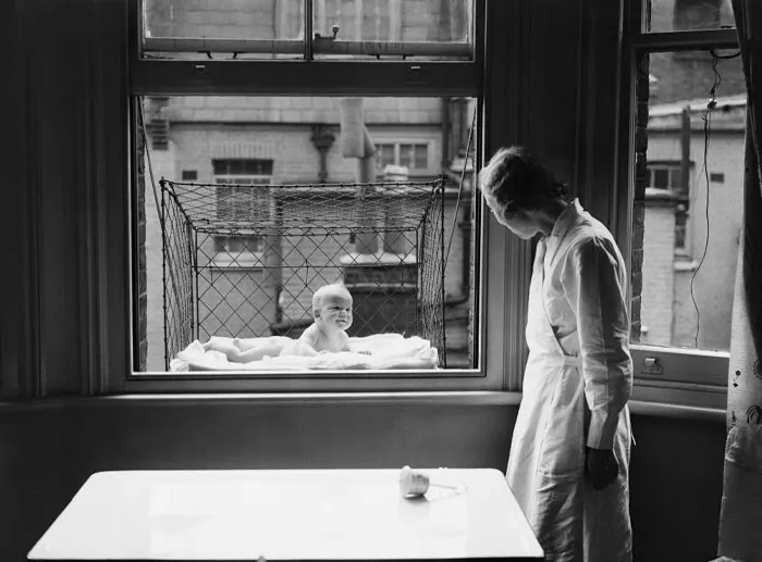 Window-Suspended Baby Cage