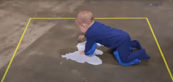 Baby Mop Cleaning Onesie