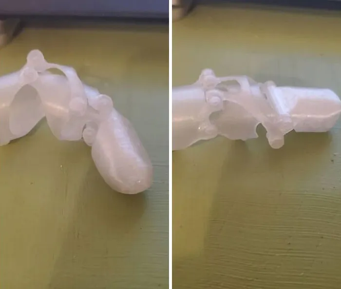 Un usuario de Reddit que vio mi publicación sobre que el seguro me rechazó una prótesis de dedo me envió un mensaje hace unas semanas diciendo que intentaría fabricar una.