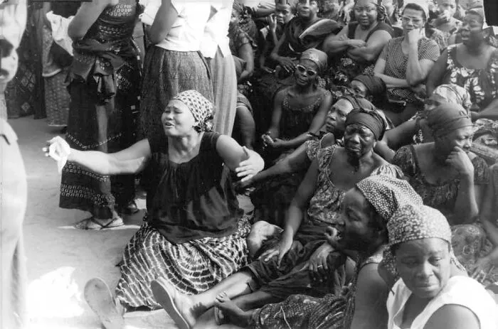 Women Mourn President Olympio, Togo, 1963