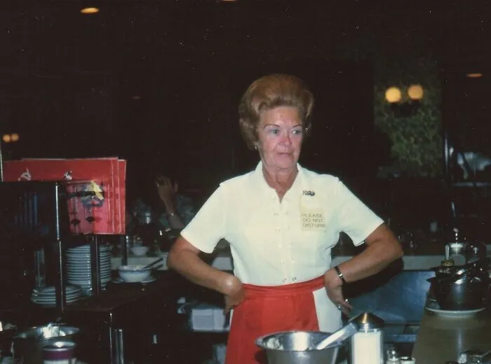 Wild Side Story Slide Photo Of Cast's Favorite Waitress Annie O'Black, Used In Musical Prologue, Wolfie's, 21st Street & Collins Avenue, Miami Beach, Florida, 1973