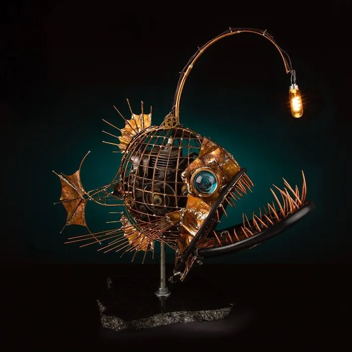 This Guy Makes Animal Sculptures From Junkyard Metal, And They're Hauntingly Beautiful (24 Pics)