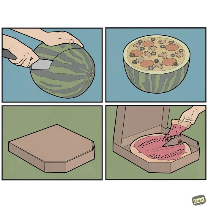 26 Hilariously Absurd Comics That Serve As Commentary On Today’s Society, By Anton Gudim (New Pics)