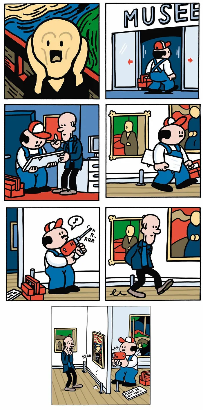These Wordless Comics Are Dark, Hilarious, And Strangely Relatable, By Pieter De Poorter (40 Pics)