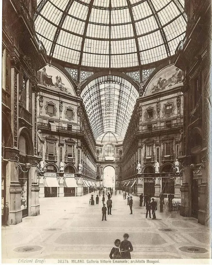 Galleria Vittorio Emanuele II, Milan, Italy. Designed By Giuseppe Mengoni In 1861, And Built Between 1865 And 1877