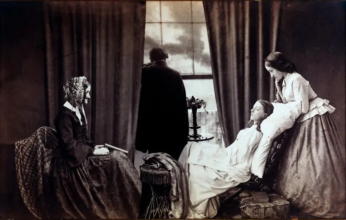 Fading Away, "Farewell To The Dying", Considered The First Photograph To Deal With The Theme Of Passing, 1858