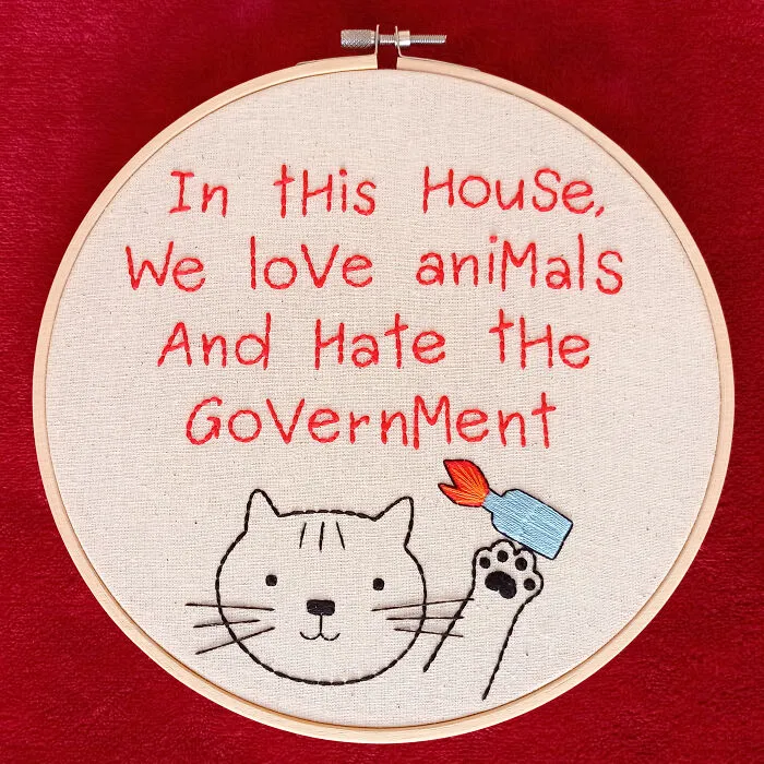 We Hand-Embroidered Animals With A Mix Of Cute And Bold Vibes, And Here's 20 Of Our Best Creations