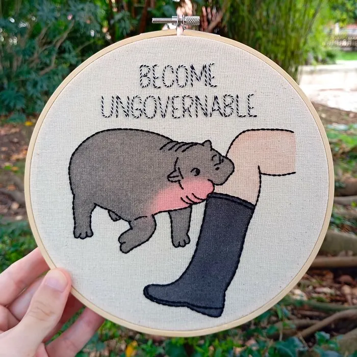 We Hand-Embroidered Animals With A Mix Of Cute And Bold Vibes, And Here's 20 Of Our Best Creations