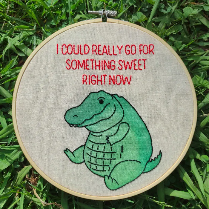 We Hand-Embroidered Animals With A Mix Of Cute And Bold Vibes, And Here's 20 Of Our Best Creations