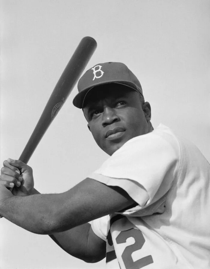 Jackie Robinson Playing For Brooklyn Dodgers, Brooklyn, New York, USA, 1954