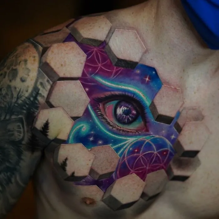 37 Surreal Tattoos That Turn Skin Into Optical Illusions (New Pics)