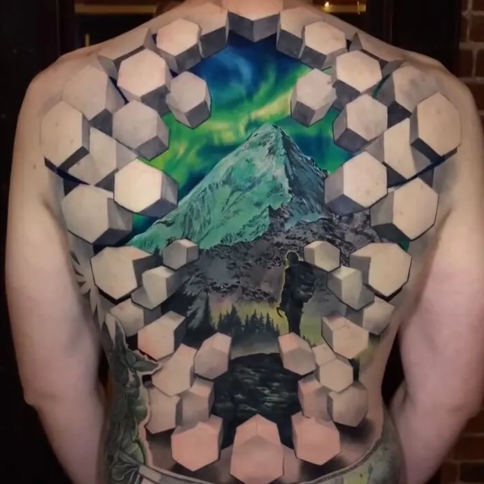 37 Surreal Tattoos That Turn Skin Into Optical Illusions (New Pics)